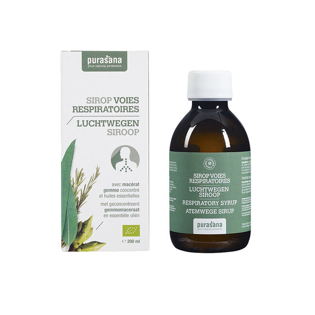 Purasana Puragem luchtwegen siroop bio 200 Milliliter