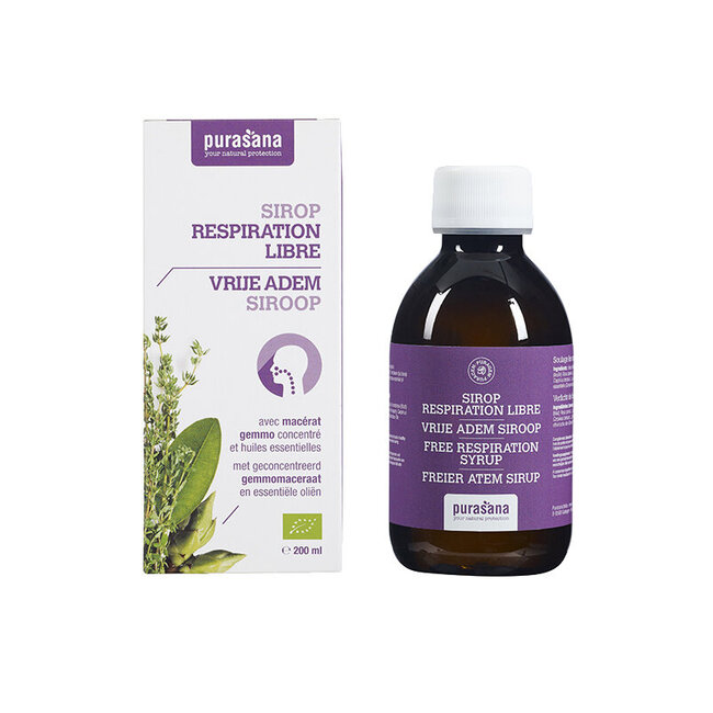 Purasana Puragem vrije adem siroop bio 200 Milliliter