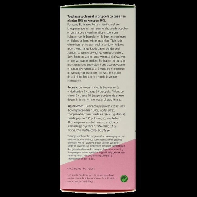 Purasana Échinacée forte + végan bio 100 Millilitres
