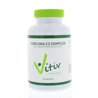Vitiv Vitiv Curcuma met zwarte peper 120 Capsules
