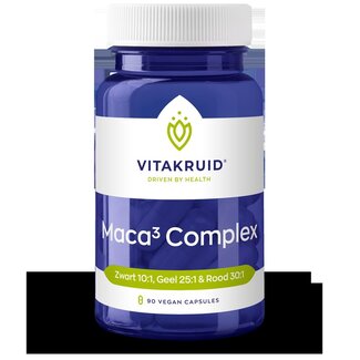 Vitakruid Vitakruid Maca complex zwart/geel/rood 90 Vegetarische capsules