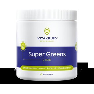 Vitakruid Vitakruid Super greens lime oa probiotica en enzymen 208 Gram