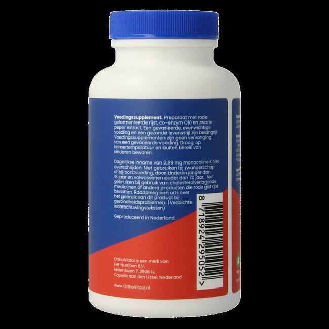 OrthoVitaal Rode gist rijst complex 120 Tabletten