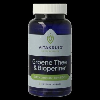 Vitakruid Vitakruid Groene Thee & Bioperine >50% EGCG >80% catechines 60 Vegetarische capsules