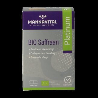 Mannavital Mannavital Saffraan platinum 60 Vegetarische capsules