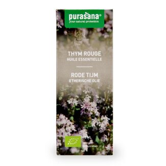 Purasana Purasana Rode thijm olie bio 10 Milliliter