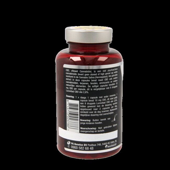 Lucovitaal CBD 10 mg 90 gélules
