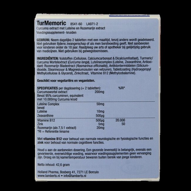 Lamberts Turmemoric 60 Tabletten