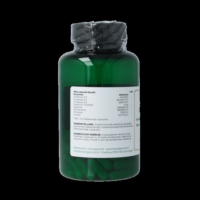 Liever Gezond Enzymes végétales 60 gélules végétariennes