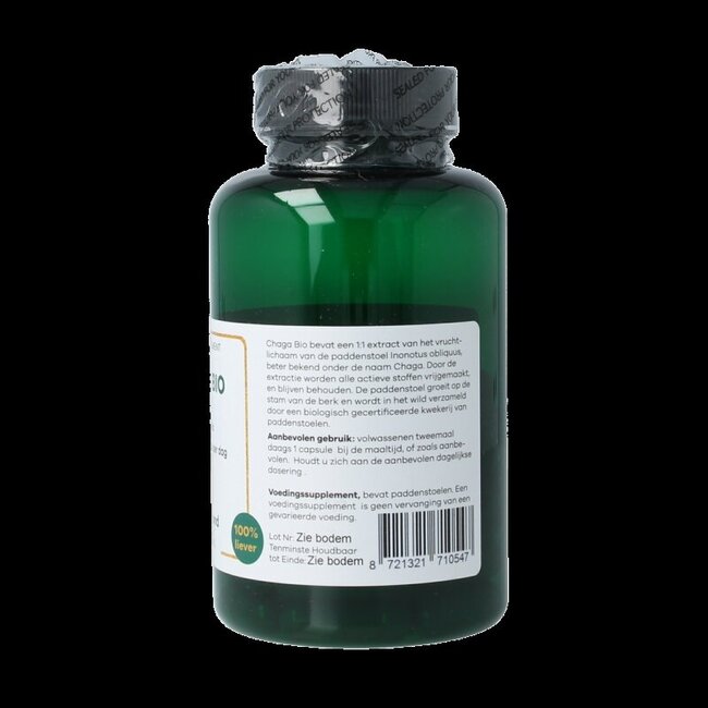 Liever Gezond Chaga 400mg vegan bio 60 Vegetarische capsules
