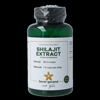 Liever Gezond Liever Gezond Shilajit extract hoog fulvine zuur 90 Vegetarische capsules
