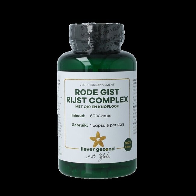 Liever Gezond Rode gist rijst complex Q10 60 Vegetarische capsules
