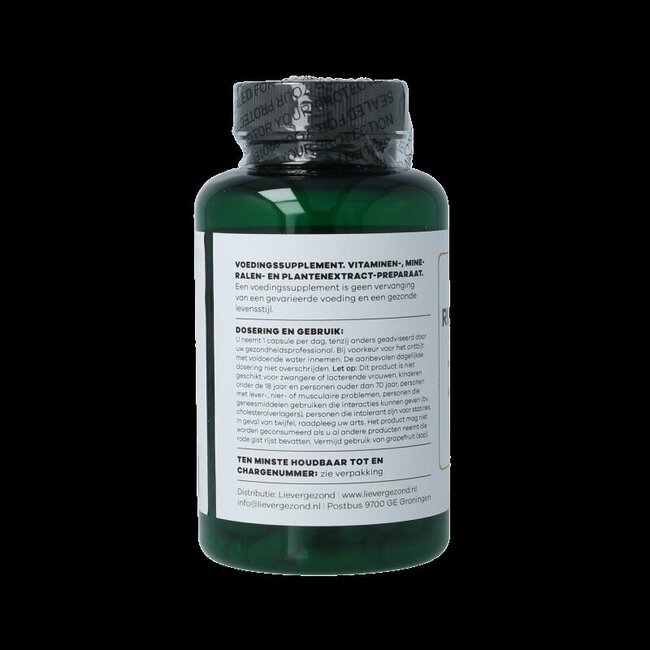 Liever Gezond Rode gist rijst complex Q10 60 Vegetarische capsules