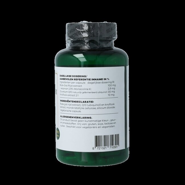 Liever Gezond Rode gist rijst complex Q10 60 Vegetarische capsules