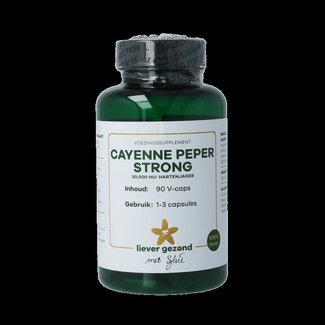 Liever Gezond Liever Gezond Cayenne peper strong hartenjager 90 Vegetarische capsules