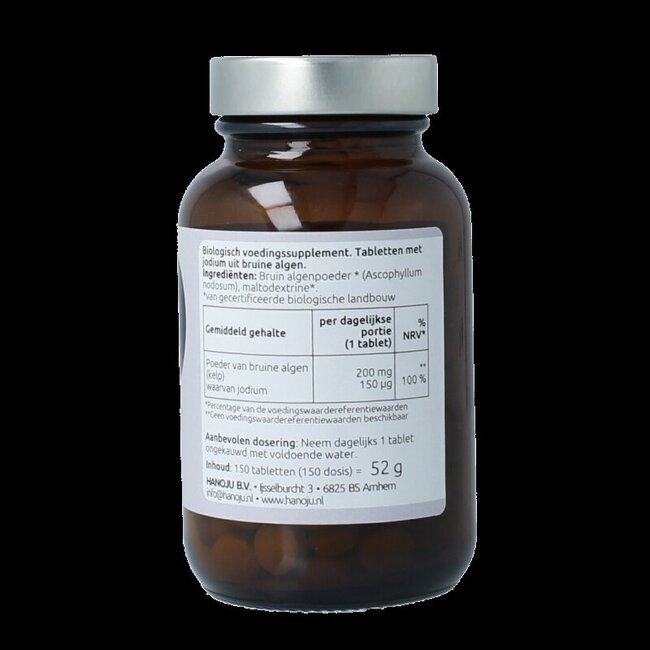 Hanoju Organische kelp 345mg 150 Tabletten
