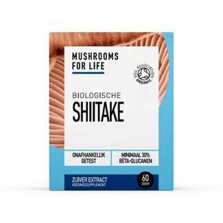 Mushrooms for Life Mushrooms for Life Shiitake poeder bio 60 Gram