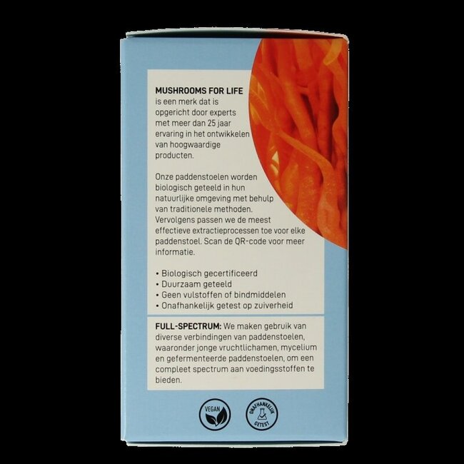 Mushrooms for Life Cordyceps bio 60 Capsules