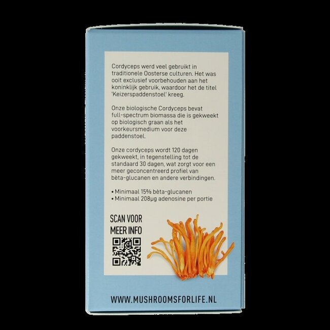 Mushrooms for Life Cordyceps bio 60 Capsules