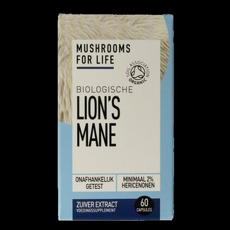 Mushrooms for Life Mushrooms for Life Lion's mane bio 60 Capsules