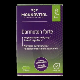 Mannavital Mannavital Darmoton forte 60 Vegetarische capsules