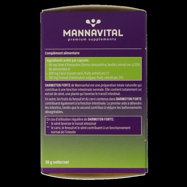 Mannavital Darmoton forte 60 Vegetarische capsules