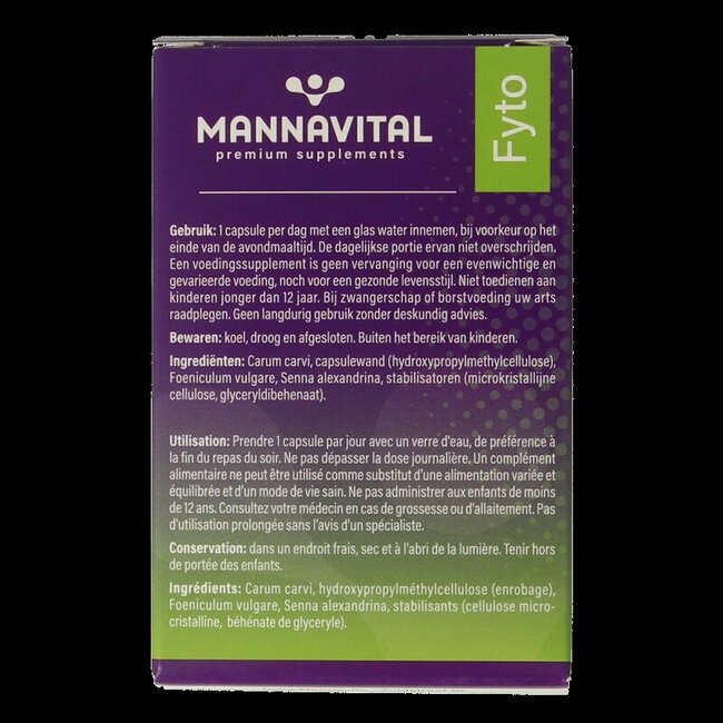 Mannavital Darmoton forte 60 gélules végétales