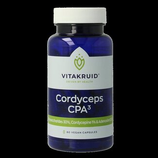 Vitakruid Vitakruid Cordyceps CPA3 mycelium extract 12:1 60 Vegetarische capsules