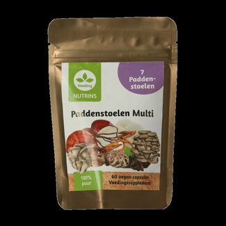 Nutrins Nutrins 7 Paddenstoelen multi vegan 60 Capsules