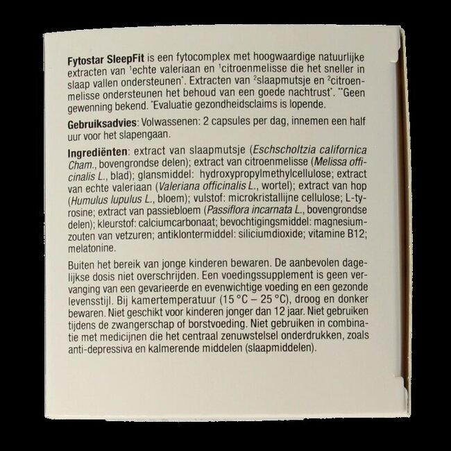 Fytostar Sleep fit maxi 60 Gélules