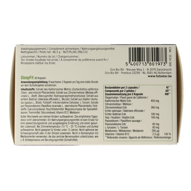 Fytostar Sleep fit maxi 60 Capsules