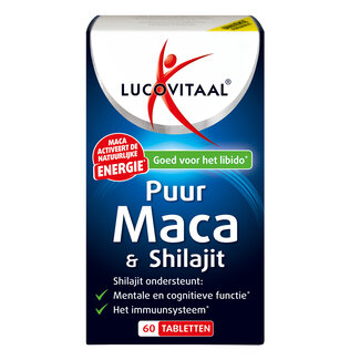Lucovitaal Lucovitaal Maca en shilajit puur 60 Tabletten