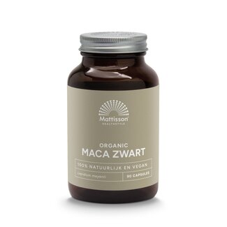 Mattisson Mattisson Zwarte maca 750mg bio 90 Capsules