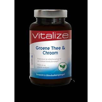 Vitalize Vitalize Groen thee & chroom 90 Capsules