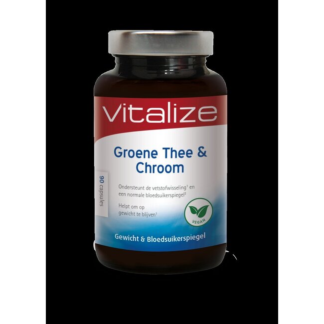 Vitalize Groen thee & chroom 90 Capsules