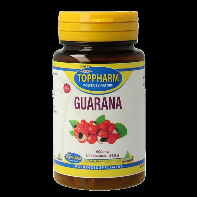Toppharm Guarana 600mg puur 50 Capsules