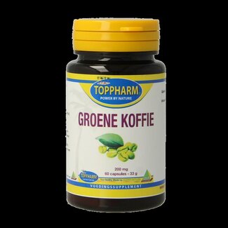 Toppharm Toppharm Groene koffie 200mg 60 Capsules