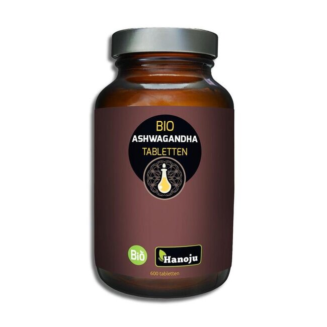 Hanoju Ashwagandha organic 500mg 600 Tabletten