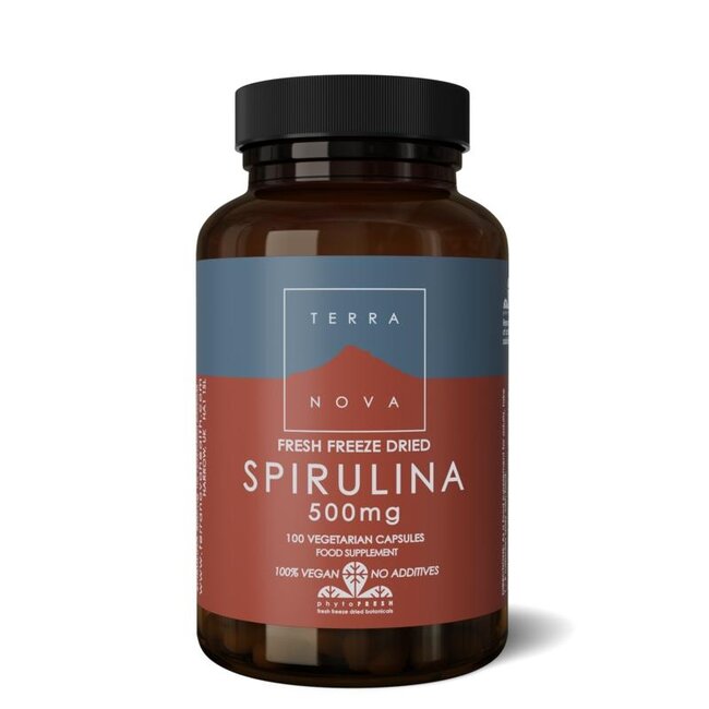 Terranova Spirulina 500mg 100 Vegetarische capsules