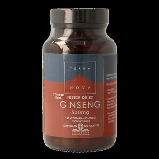 Terranova Terranova Ginseng 500mg 100 Vegetarische capsules