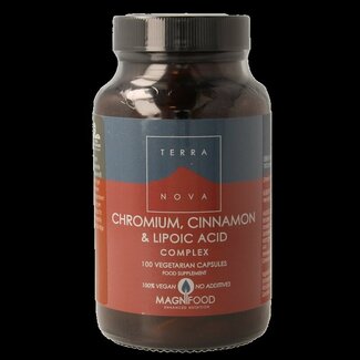 Terranova Terranova Chromium, cinnamon & lipoic acid complex 100 Vegetarische capsules