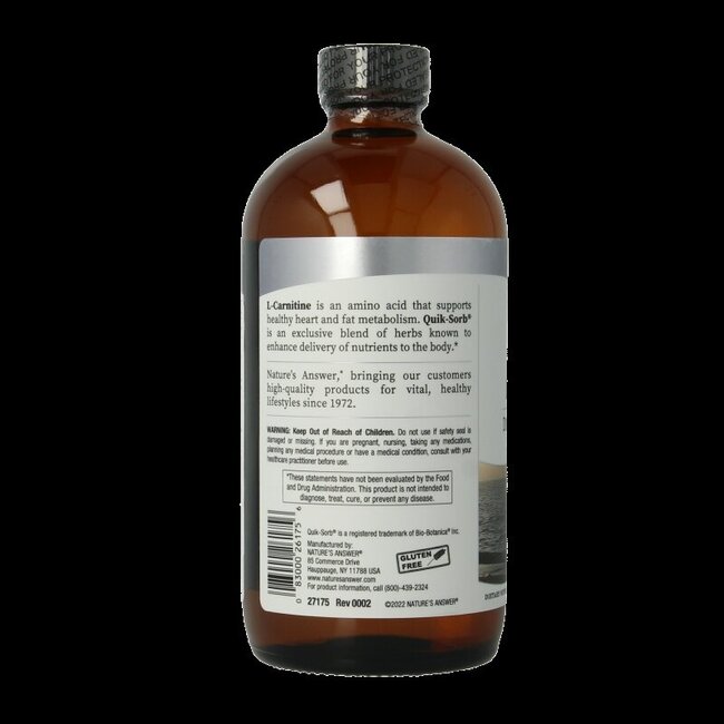 Natures Answer L-Carnitine Liquide - Liquid L-Carnitine 1200 mg 480 ml