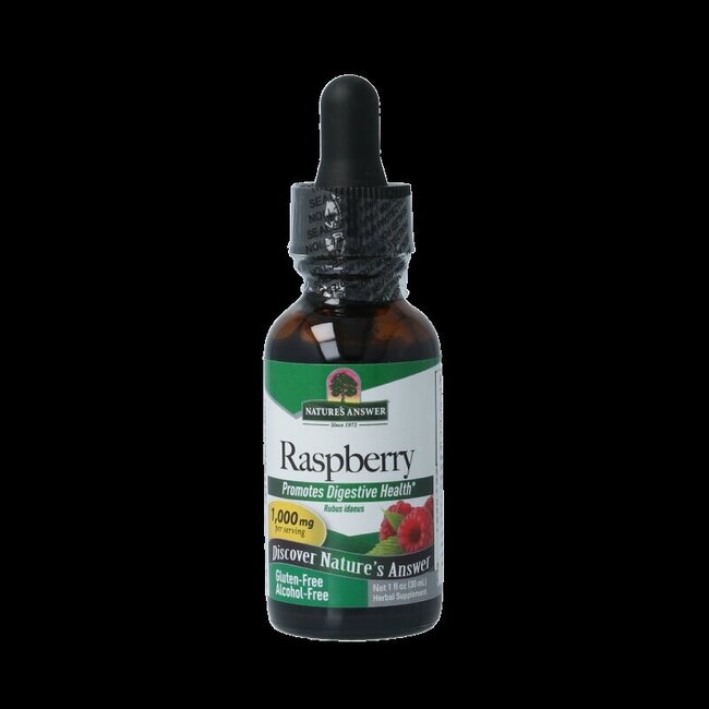 Natures Answer Frambozenblad extract alcoholvrij 30 Milliliter