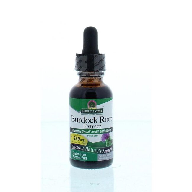 Natures Answer Burdock grote klit extract alcoholvrij 30 Milliliter