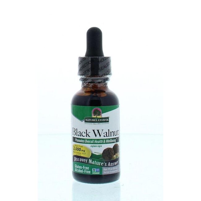Natures Answer Zwarte walnoot extract alcoholvrij 30 Milliliter