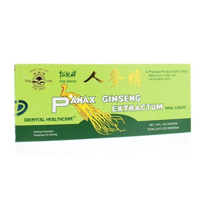 Panax Ginseng Ginseng extract 10 x 10ml 100 Milliliter