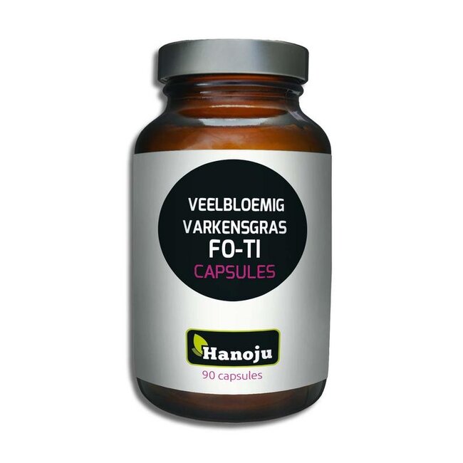 Hanoju Veelbloemig varkensgras fo-ti 90 Capsules