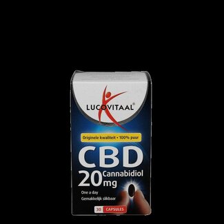 Lucovitaal Lucovitaal Cannabidiol CBD 20mg 30 Capsules