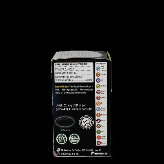 Lucovitaal Cannabidiol CBD 20mg 30 Capsules