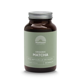 Mattisson Mattisson Matcha 500mg Camellia sinensis bio 90 gélules végétales